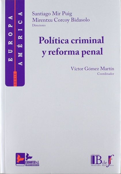 POLITICA CRIMINAL Y REFORMA PENAL.