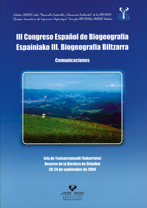 COMUNICACIONES: II CONGRESO ESPAÑOL DE BIOGEOGRAFÍA, ISLA DE TXATXARRA