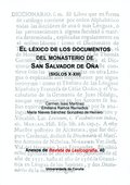 EL LÉXICO DE LOS DOCUMENTOS DEL MONASTERIO DE SAN SALVADOR DE OÑA (SIGLOS X-XIII