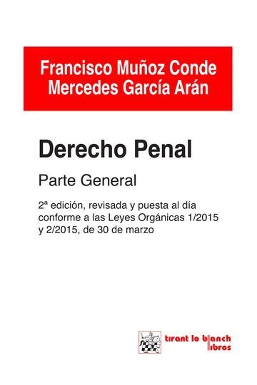 DERECHO PENAL PARTE GENERAL 2ª EDICIÓN 2015