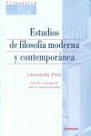 ESTUDIOS DE FILOSOFÍA MODERNA Y CONTEMPORÁNEA