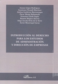 INTRODUCCIÓN AL DERECHO PARA LOS ESTUDIOS DE ADMINISTRACIÓN Y DIRECCIÓN DE EMPRE