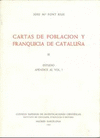 CARTAS DE POBLACIÓN Y FRANQUICIA DE CATALUÑA. TOMO II. ESTUDIO. APÉNDICE AL TOMO.