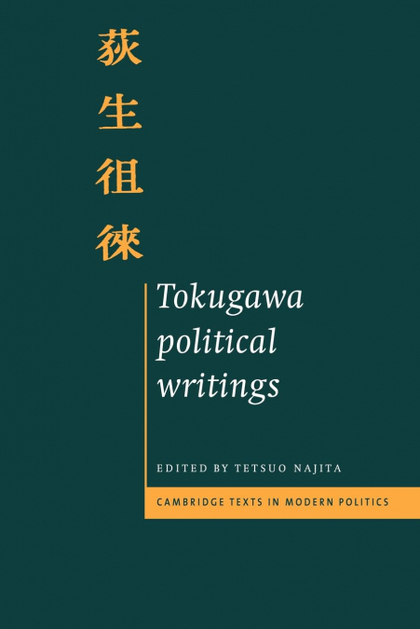 TOKUGAWA POLITICAL WRITINGS