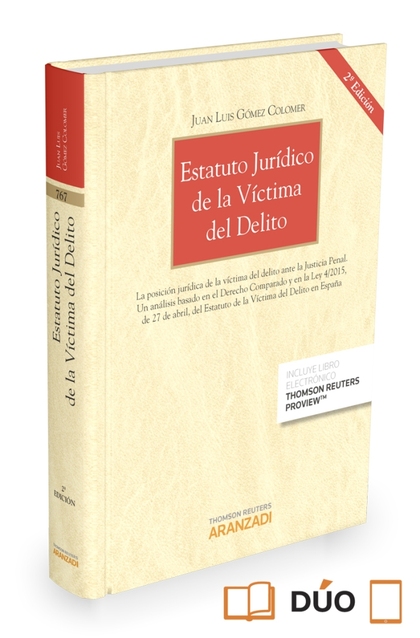 ESTATUTO JURÍDICO DE LA VÍCTIMA DEL DELITO (PAPEL + E-BOOK)