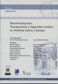 DESCENTRALIZACIÓN, TRANSPARENCIA Y SEGURIDAD JURÍDICA EN AMÉRICA LATINA Y EUROPA