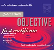 OBJECTIVE FIRST CERTIFICATE AUDIO CD SET (3 CDS) 2ND EDITION