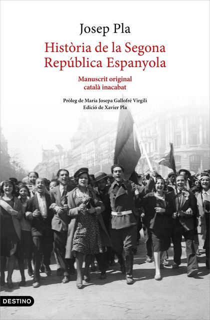 HISTÒRIA DE LA SEGONA REPÚBLICA ESPANYOLA (1929-ABRIL 1933)                     MANUSCRIT ORIGI