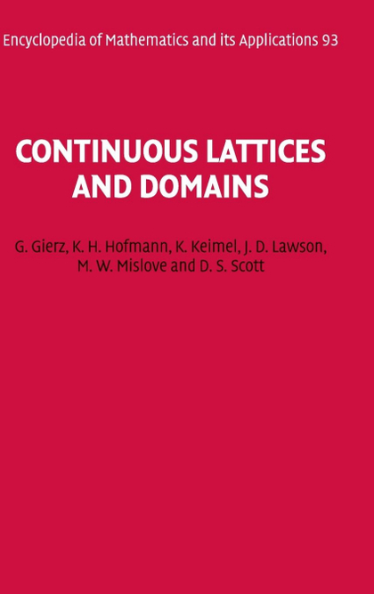 CONTINUOUS LATTICES AND DOMAINS