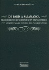 DE PARÍS A SALAMANCA. TRAYECTORIAS DE LA MODERNIDAD EN HISPANOAMÉRICA. APORTES P