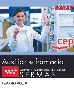 TECNICO/A AUXILIAR DE FARMACIA SERVICIO MADRILEÑO TEMARIO 3.