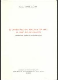 EL COMENTARIO DE ABRAHAM IBN EZRA AL LIBRO DEL ECLESIASTÉS