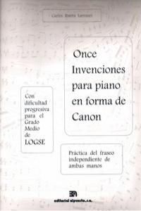 ONCE INVENCIONES PARA PIANO EN FORMA DE CANON