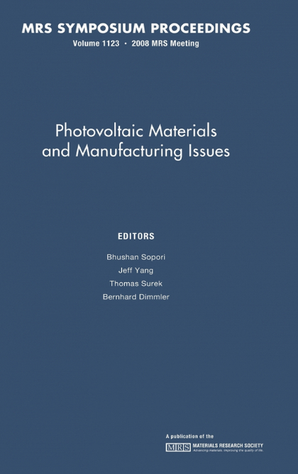 PHOTOVOLTAIC MATERIALS AND MANUFACTURING ISSUES