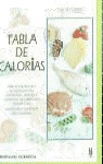 TABLA DE CALORÍAS