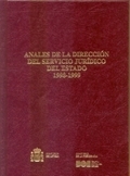ANALES DE LA DIRECCIÓN GENERAL DEL SERVICIO JURÍDICO DEL ESTADO 1998-1999