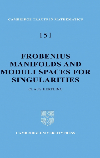 FROBENIUS MANIFOLDS AND MODULI SPACES FOR SINGULARITIES