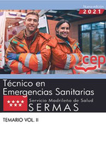 TÈCNICO EN EMERGENCIAS SANITARIAS. SERMAS.(TEMARIO VOL.II)