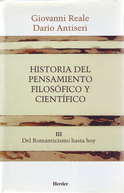 HISTORIA PENSAMIENTO FILOSOFICO Y CIENTIFICO( rustica),III