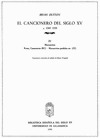 EL CANCIONERO DEL SIGLO XV (C. 1360-1520) TOMO IV.