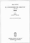 EL CANCIONERO DEL SIGLO XV (C. 1360-1520) TOMO V.