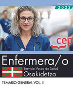 ENFERMERA;O SERVICIO VASCO DE SALUD OSAKIDETZA TEMARIO GENERAL VOL.II.