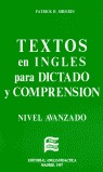 TEXTOS EN INGLÉS PARA DICTADO Y COMPRENSIÓN (NIVEL SUPERIOR)