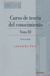CURSO DE TEORÍA DEL CONOCIMIENTO III.
