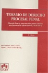 TEMARIO DE DERECHO PROCESAL PENAL 5ª ED.