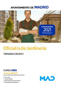 OFICIAL/A DE JARDINERÍA DEL AYUNTAMIENTO DE MADRID. TEMARIO GRUPO I