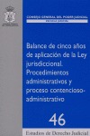 BALANCE DE CINCO AÑOS DE APLICACIÓN DE LA LEY JURISDICCIONAL