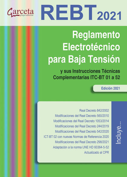 REGLAMENTO ELECTROTECNICO PARA BAJA TENSION (RBT) -2021.
