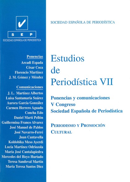 ESTUDIOS DE PERIODÍSTICA VII