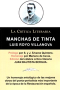 MANCHAS DE TINTA, LUIS ROYO VILLANOVA, COLECCION LA CRITICA LITERARIA POR EL CEL