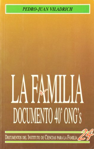 LA FAMILIA. DOCUMENTO 40 ONGS