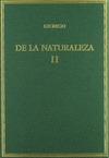 DE LA NATURALEZA. VOL. II. LIBROS IV-VI