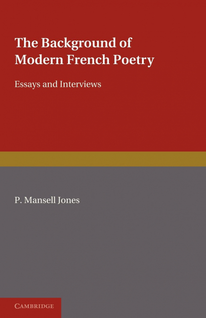 THE BACKGROUND OF MODERN FRENCH POETRY