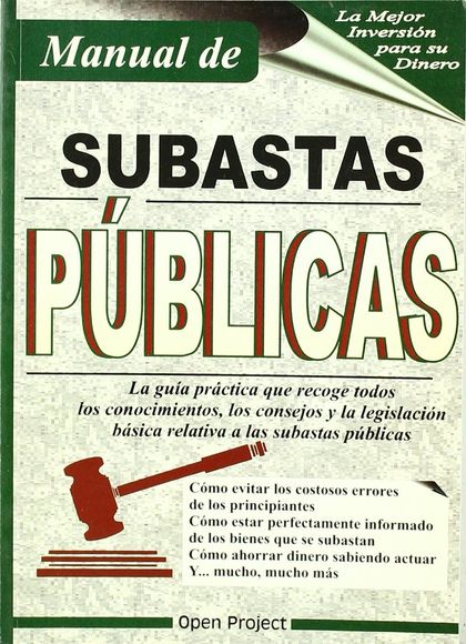 MANUAL DE SUBASTAS PÚBLICAS