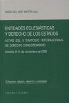 ENTIDADES ECLESIÁSTICAS Y DERECHO DE LOS ESTADOS: ACTAS DEL II SIMPOSIO INTERNACIONAL DE DERECH