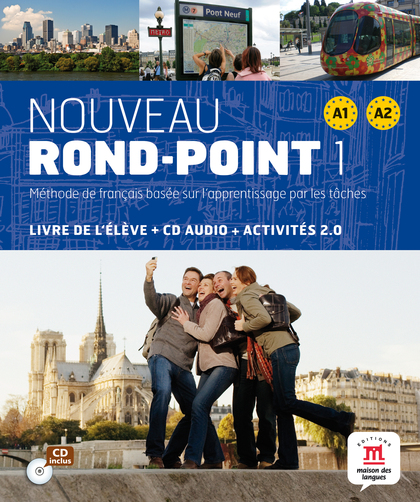 ROND POINT, A1 A2 LIVRE ELEVE+CD AUDIO+ ACTIVITES 2.0