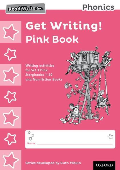 READ WRITE INC - PHONICS SET 3 PINK GET WRITING! BOOKS PACK OF 10