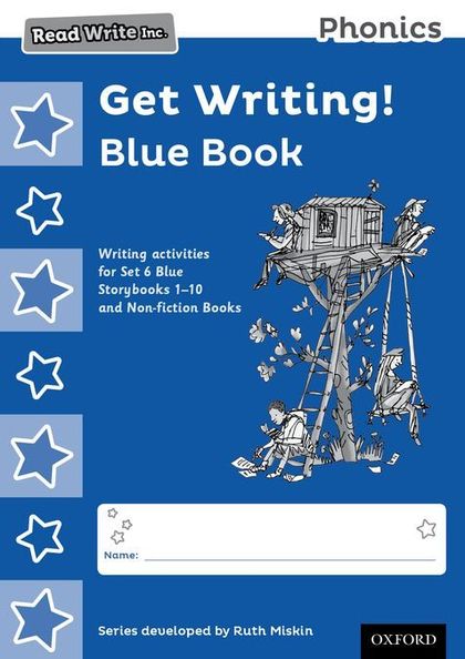 READ WRITE INC - PHONICS SET 6 BLUE GET WRITING! BOOKS PACK OF 10