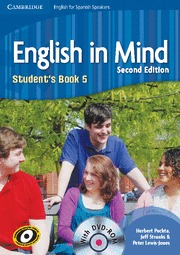 ENGLISH IN MIND FOR SPANISH SPEAKERS LEVEL 5 STUDENT'S BOOK WITH DVD-ROM