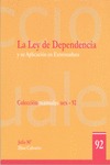 LA LEY DE LA DEPENDENCIA Y SU APLICACIÓN EN EXTREMADURA: INTENCIONES Y REALIDADE