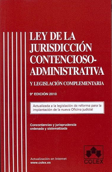 LEY DE LA JURISDICCION CONT.-ADMVA. 9ª ED.