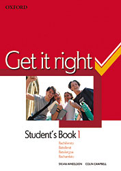 GET IT RIGHT 1. STUDENT'S BOOK + ORAL SKILLS COMPANION
