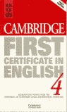 CAMBRIDGE FIRST CERTIFICATE IN ENGLISH 4 PAST PAPERS