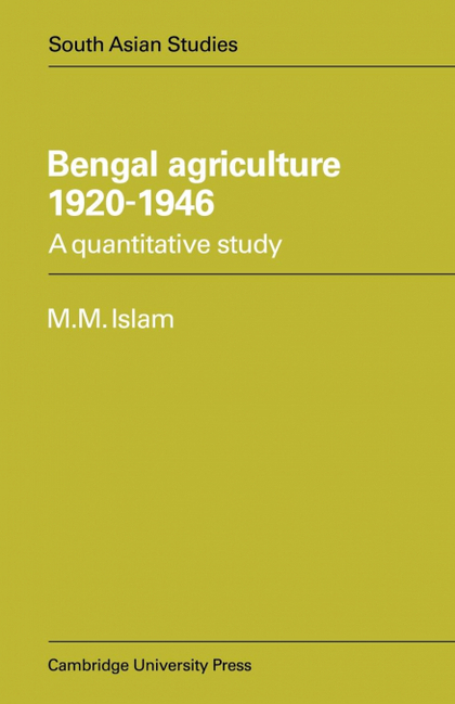 BENGAL AGRICULTURE 1920 1946