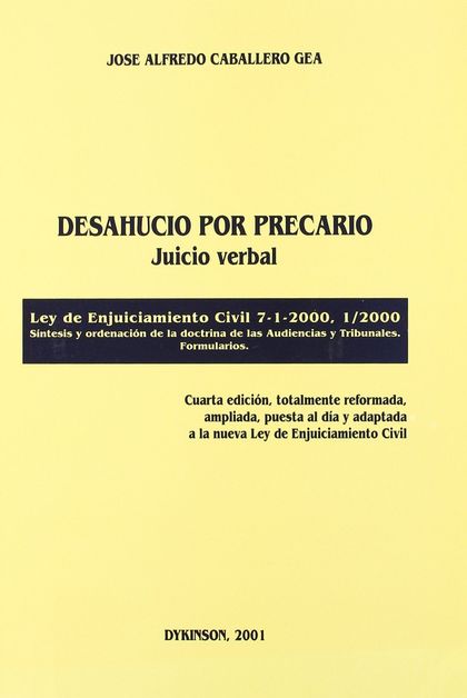 DESAHUCIO POR PRECARIO. JUICIO VERBAL