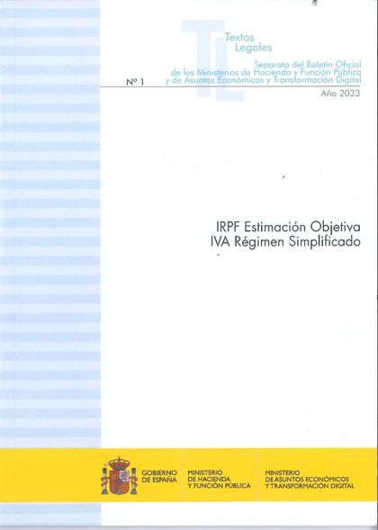 IRPF ESTIMACION OBJETIVA IVA REGIMEN SIMPLIFICADA 2023